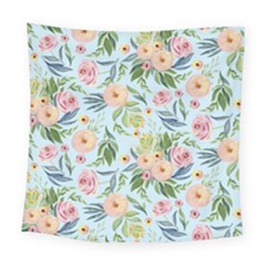 Springflowers Square Tapestry (large) by Dushan