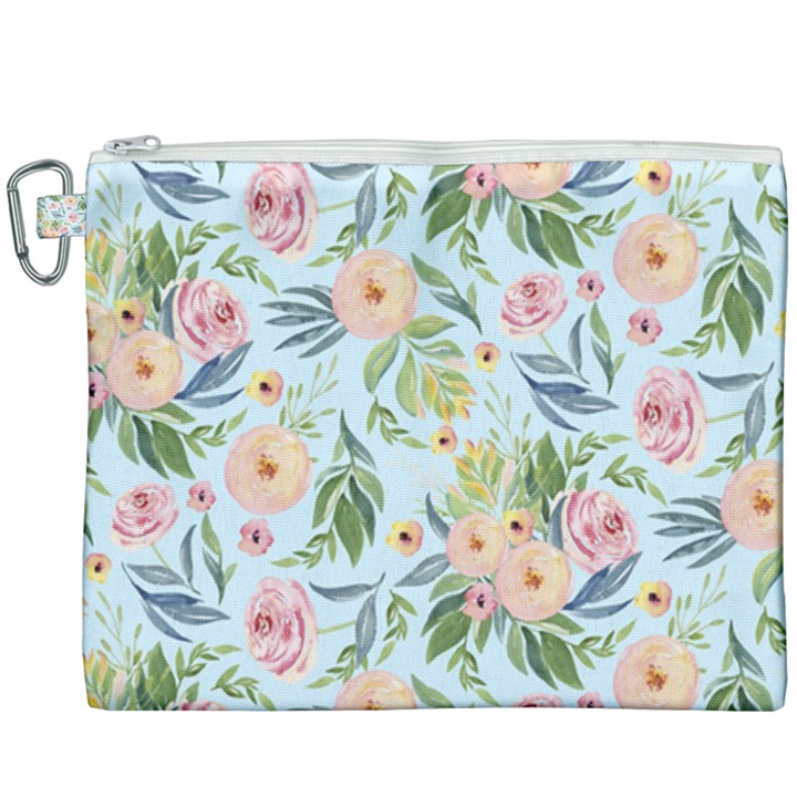 Springflowers Canvas Cosmetic Bag (XXXL)