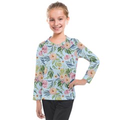 Springflowers Kids  Long Mesh Tee