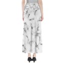 White faux marble texture  Full Length Maxi Skirt View2