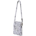 White faux marble texture  Multi Function Travel Bag View1