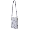 White faux marble texture  Multi Function Travel Bag View2