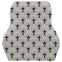 Black And White Art-deco Pattern Car Seat Velour Cushion 