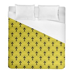 Art-decoyellow Duvet Cover (full/ Double Size) by Dushan