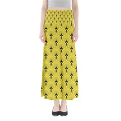 Art-decoyellow Full Length Maxi Skirt by Dushan