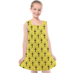 Art-decoyellow Kids  Cross Back Dress by Dushan