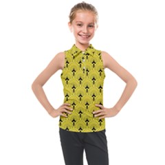 Art-decoyellow Kids  Sleeveless Polo Tee