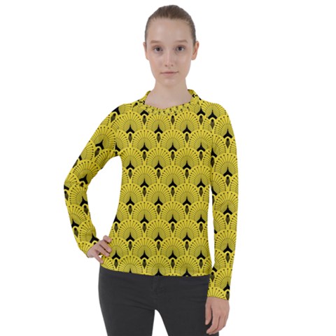 Art-decoyellow Women s Pique Long Sleeve Tee by Dushan