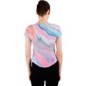 Colorful marble abstract background texture. Crew Neck Crop Top View2