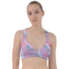 Colorful Marble Abstract Background Texture  Sweetheart Sports Bra