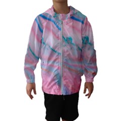 Colorful Marble Abstract Background Texture  Kids  Hooded Windbreaker