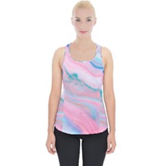 Colorful Marble Abstract Background Texture  Piece Up Tank Top by Dushan