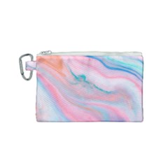 Colorful Marble Abstract Background Texture  Canvas Cosmetic Bag (small) by Dushan