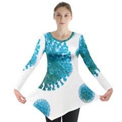 Corona Virus Long Sleeve Tunic  by catchydesignhill