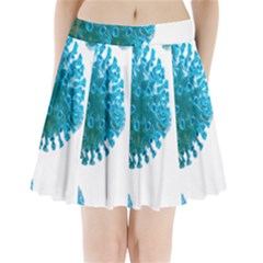 Corona Virus Pleated Mini Skirt