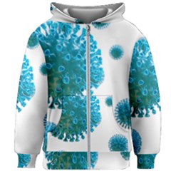 Corona Virus Kids  Zipper Hoodie Without Drawstring