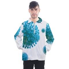 Corona Virus Men s Half Zip Pullover by catchydesignhill