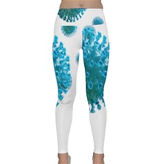 Corona Virus Lightweight Velour Classic Yoga Leggings by catchydesignhill