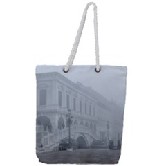 Fog Winter Scene Venice, Italy Full Print Rope Handle Tote (large) by dflcprintsclothing