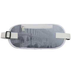 Fog Winter Scene Venice, Italy Rounded Waist Pouch by dflcprintsclothing