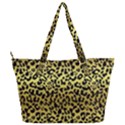 Gold and black, metallic leopard spots pattern, wild cats fur Full Print Shoulder Bag View2