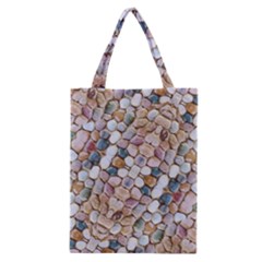 Rounded Stones Print Motif Classic Tote Bag by dflcprintsclothing