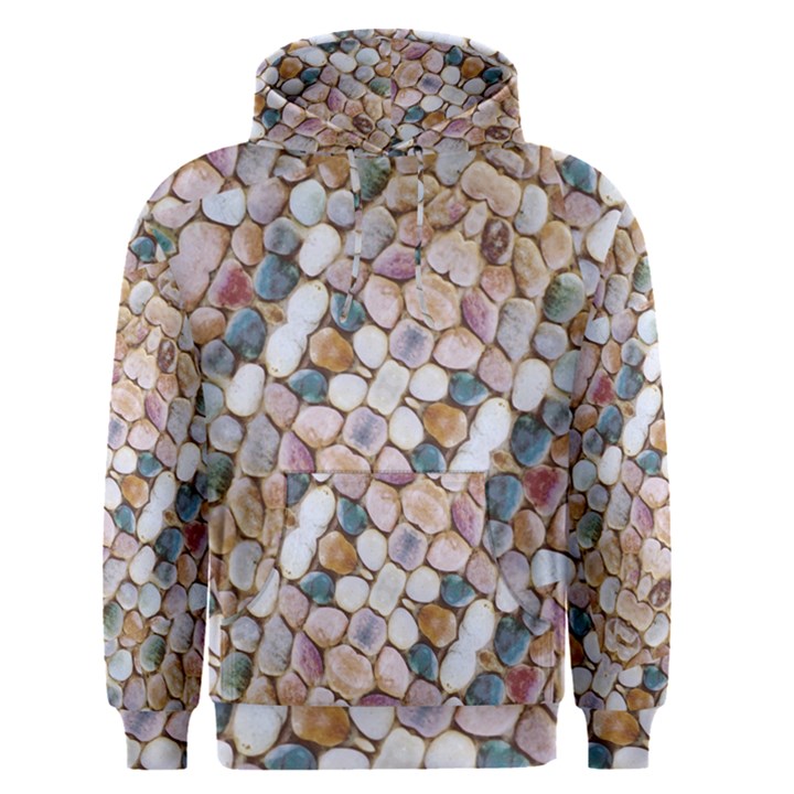 Rounded Stones Print Motif Men s Core Hoodie