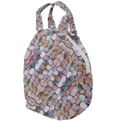 Rounded Stones Print Motif Travel Backpacks