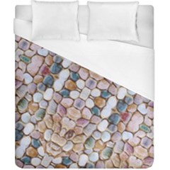 Rounded Stones Print Motif Duvet Cover (california King Size) by dflcprintsclothing