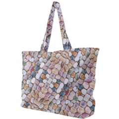 Rounded Stones Print Motif Simple Shoulder Bag by dflcprintsclothing