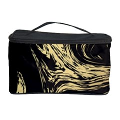 Black And Gold Marble Cosmetic Storage by Dushan