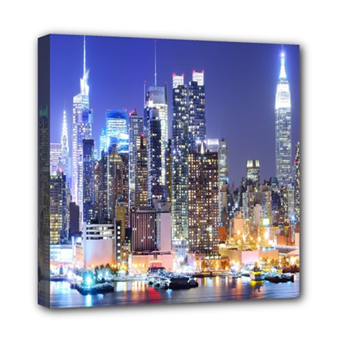 New-york Cityscape  Mini Canvas 8  X 8  (stretched) by Dushan