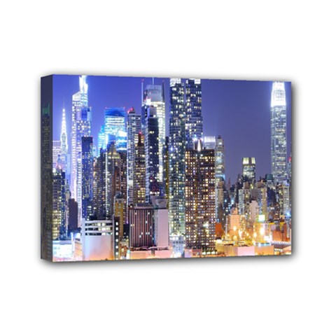 New-york Cityscape  Mini Canvas 7  X 5  (stretched) by Dushan