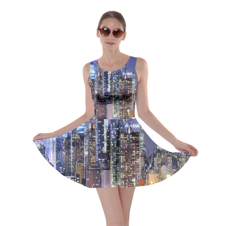 New-York CityScape  Skater Dress