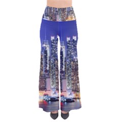 New-york Cityscape  So Vintage Palazzo Pants by Dushan