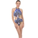 New-York CityScape  Halter Side Cut Swimsuit View1