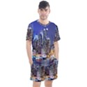 New-York CityScape  Men s Mesh Tee and Shorts Set View1