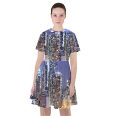 New-york Cityscape  Sailor Dress by Dushan