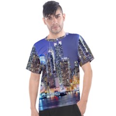 New-york Cityscape  Men s Sport Top