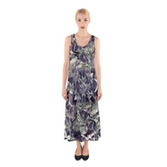 Modern Abstract Print Sleeveless Maxi Dress by dflcprintsclothing