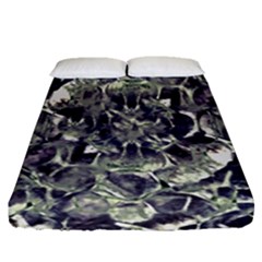 Modern Abstract Print Fitted Sheet (queen Size)