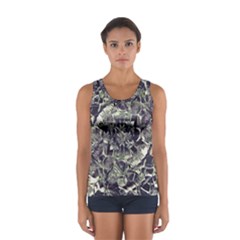 Modern Abstract Print Sport Tank Top 