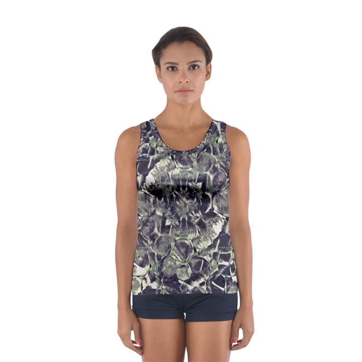 Modern Abstract Print Sport Tank Top 