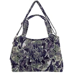 Modern Abstract Print Double Compartment Shoulder Bag