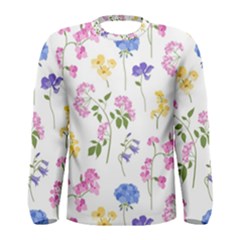 Botanical Flowers Men s Long Sleeve Tee by Dushan