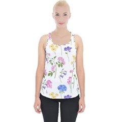 Botanical Flowers Piece Up Tank Top