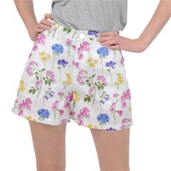 Botanical Flowers Ripstop Shorts by Dushan