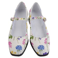 Botanical Flowers Women s Mary Jane Shoes