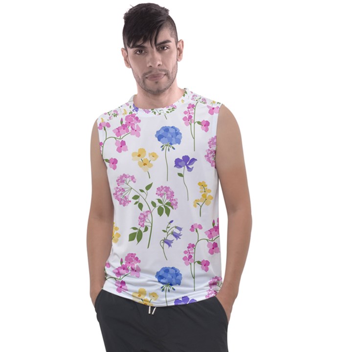 Botanical flowers Men s Regular Tank Top