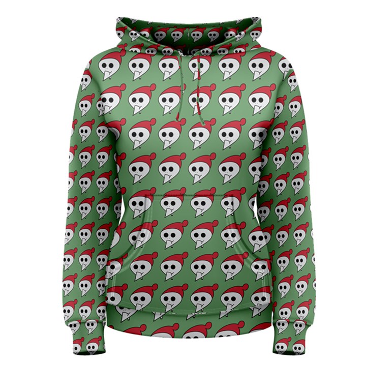 Comic Head Skull - Hat Red - Cartoon Skull Women s Pullover Hoodie